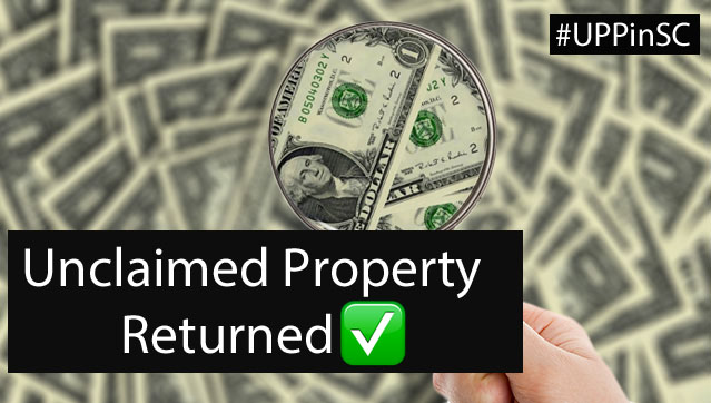 Unclaimed Property Returned