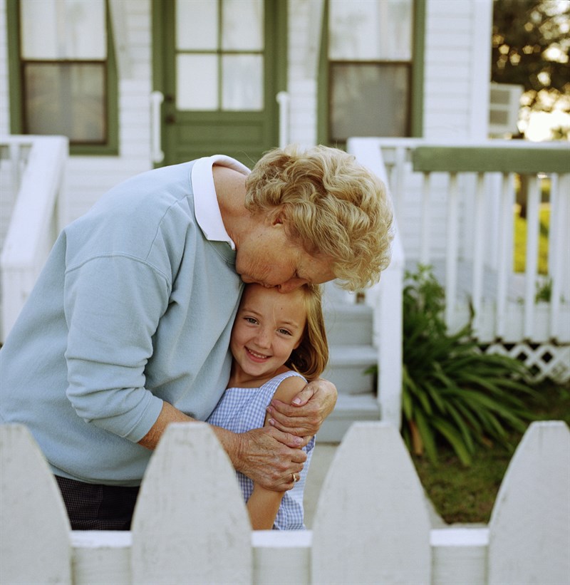 Grandmother Hugging Grandchild