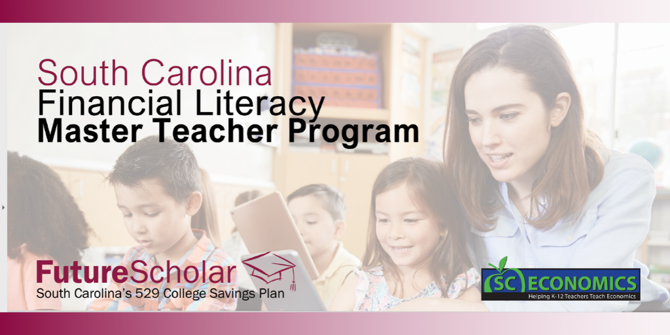 Web Banner for South Carolina Financial Literacy Master Teacher Program