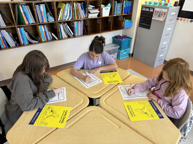 Students with Lucky Ducky lesson plan